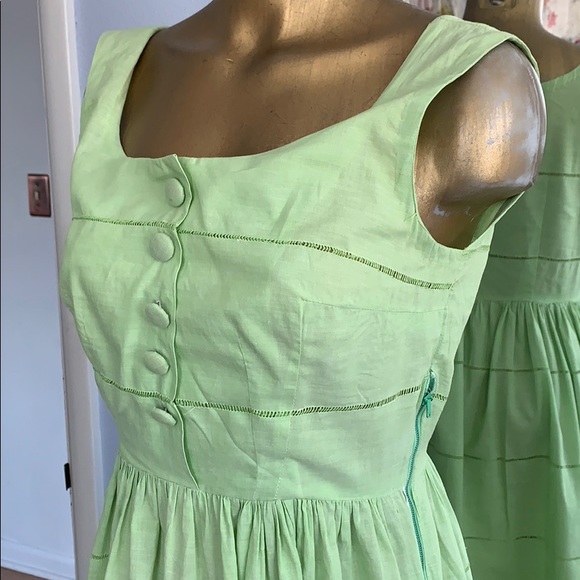 Vintage Cotton fit and flare sundress - as is - Picture 3 of 16